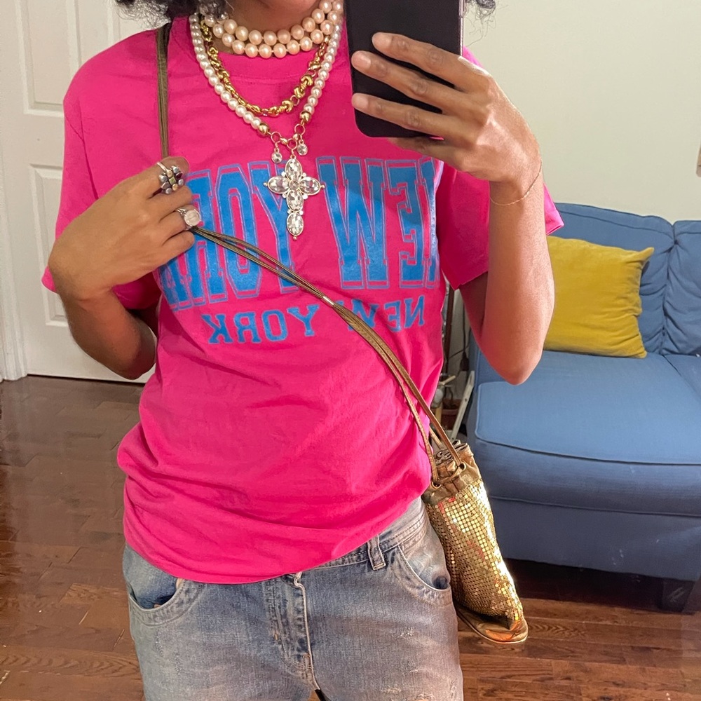 New York neon graphic t-shirt